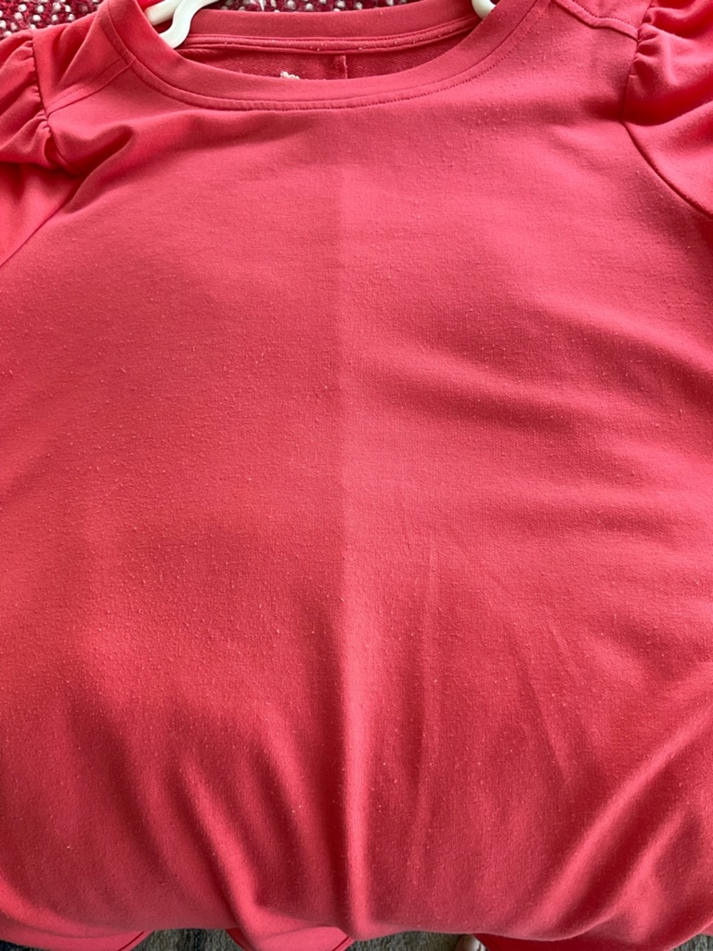 Women's Red Ruffle Sleeve Top - Picture 2 of 2